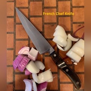 Vintage Set 1960s Ekco Arrowhead French Chef Knife & Ekco Slicer Knife Serrated